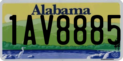 AL license plate 1AV8885