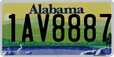 AL license plate 1AV8887