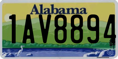 AL license plate 1AV8894