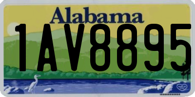 AL license plate 1AV8895