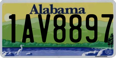 AL license plate 1AV8897