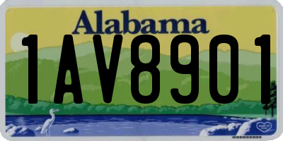 AL license plate 1AV8901