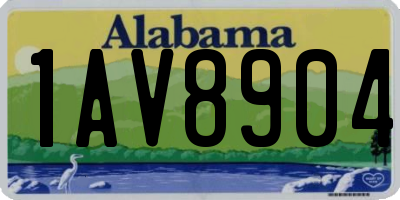 AL license plate 1AV8904
