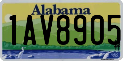 AL license plate 1AV8905
