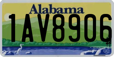 AL license plate 1AV8906