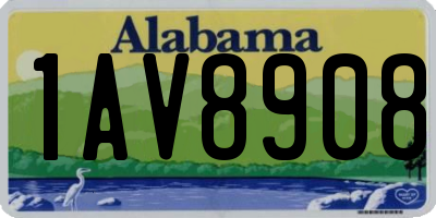 AL license plate 1AV8908