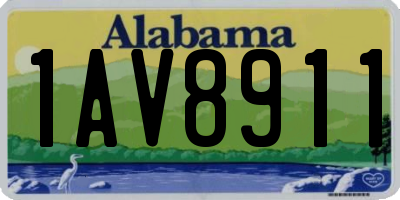 AL license plate 1AV8911