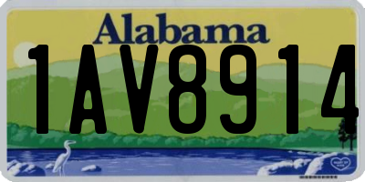 AL license plate 1AV8914