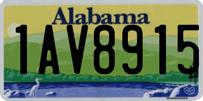 AL license plate 1AV8915