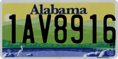 AL license plate 1AV8916