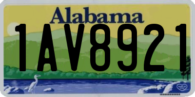AL license plate 1AV8921