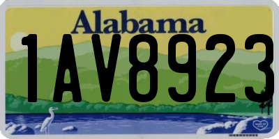 AL license plate 1AV8923