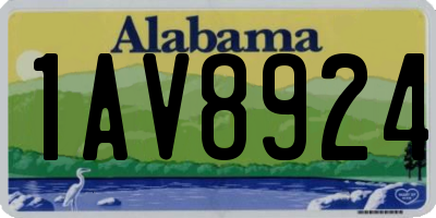 AL license plate 1AV8924