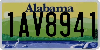 AL license plate 1AV8941