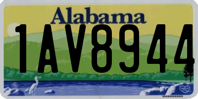 AL license plate 1AV8944