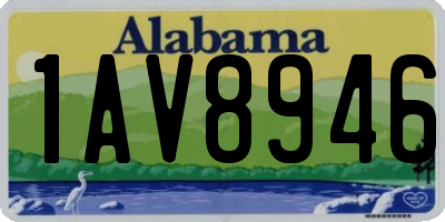 AL license plate 1AV8946