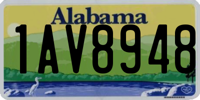 AL license plate 1AV8948
