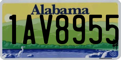 AL license plate 1AV8955