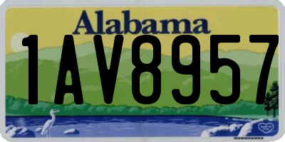 AL license plate 1AV8957