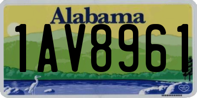 AL license plate 1AV8961