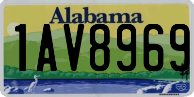 AL license plate 1AV8969