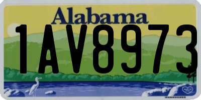 AL license plate 1AV8973