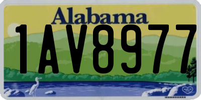 AL license plate 1AV8977