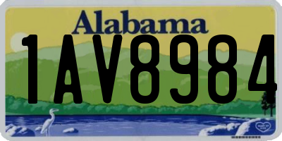 AL license plate 1AV8984