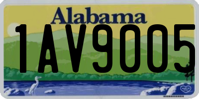 AL license plate 1AV9005