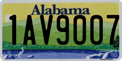 AL license plate 1AV9007