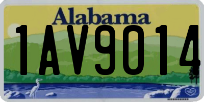 AL license plate 1AV9014