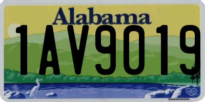 AL license plate 1AV9019