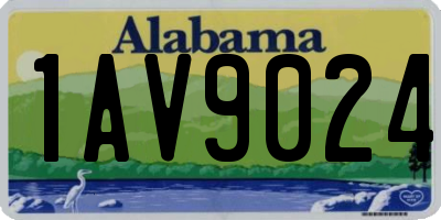 AL license plate 1AV9024