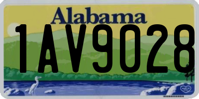 AL license plate 1AV9028