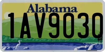 AL license plate 1AV9030