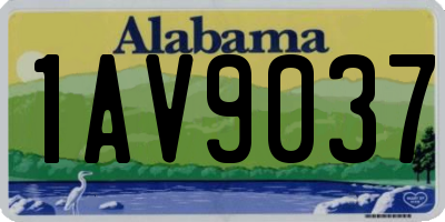 AL license plate 1AV9037