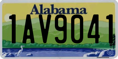 AL license plate 1AV9041