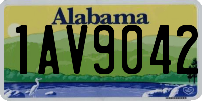 AL license plate 1AV9042