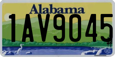 AL license plate 1AV9045