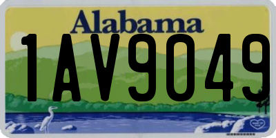AL license plate 1AV9049