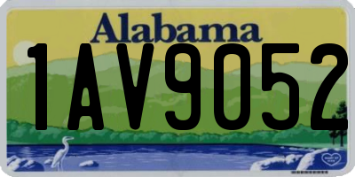 AL license plate 1AV9052
