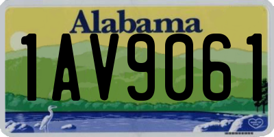 AL license plate 1AV9061