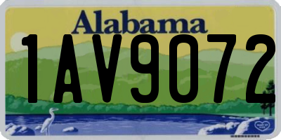 AL license plate 1AV9072