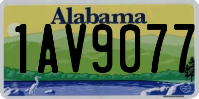 AL license plate 1AV9077