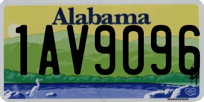 AL license plate 1AV9096