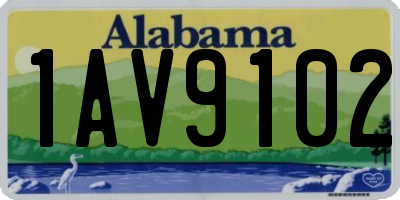 AL license plate 1AV9102