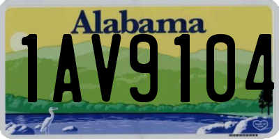 AL license plate 1AV9104