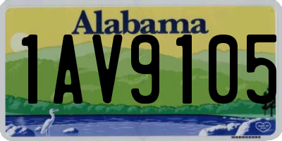 AL license plate 1AV9105