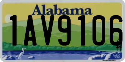 AL license plate 1AV9106