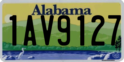 AL license plate 1AV9127